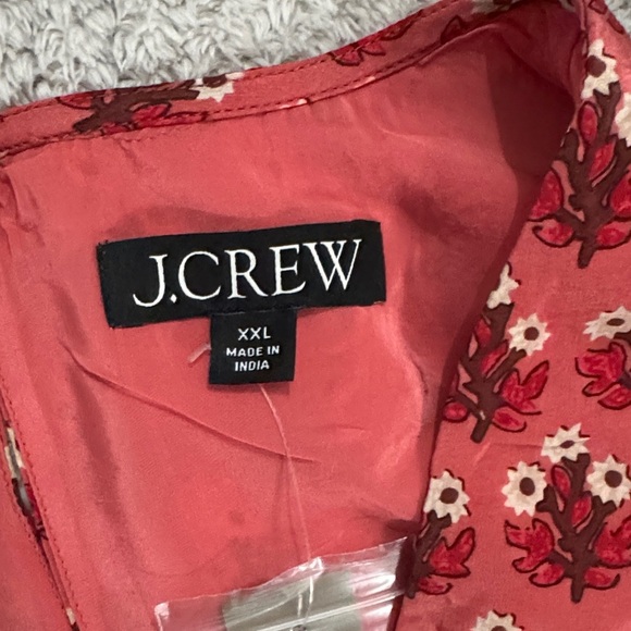 J. Crew Pink Geometric Midi Dress 100% Viscose - Picture 9 of 12